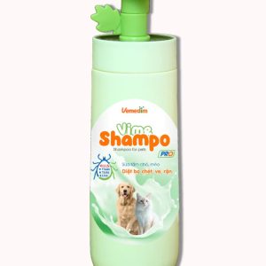 SỮA TẮM KHỬ MÙI HÔI, MỀM MƯỢT LÔNG CHO CHÓ MÈO - VIME SHAMPO - VEMEDIM 300ML
