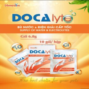 Doca Lyte bù nước và điện giải cấp tốc cho thú cưng - gói 6,8g