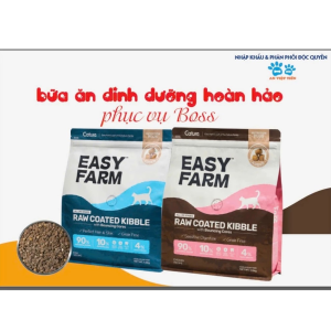 [Gói Dùng Thử 30g] Cature Easy Farm - Hạt Cho Mèo Với 90% Protein Động Vật, Không Ngũ Cốc, Hương Vị Topping Thơm Ngon