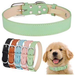 Vòng Cổ Doggy Man Chất Liệu Da Chắc Chắn Siêu Bền Dành Cho Chó Mèo, Thú Cưng Họa Tiết Ngẫu Nhiên